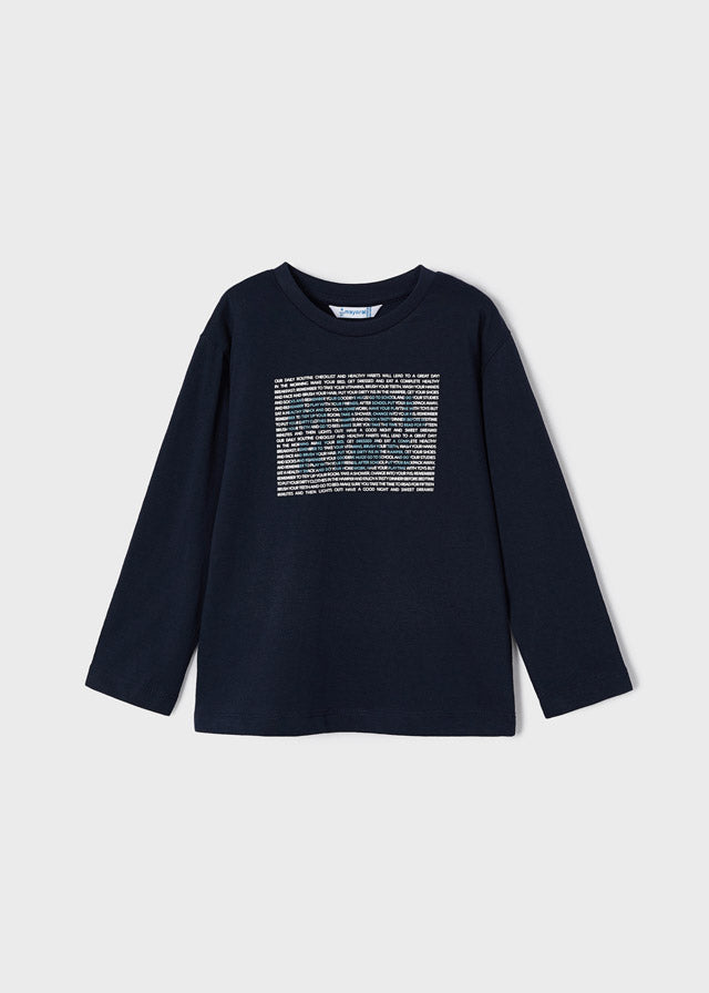 Mayoral Boy Navy Long Sleeved Top 173