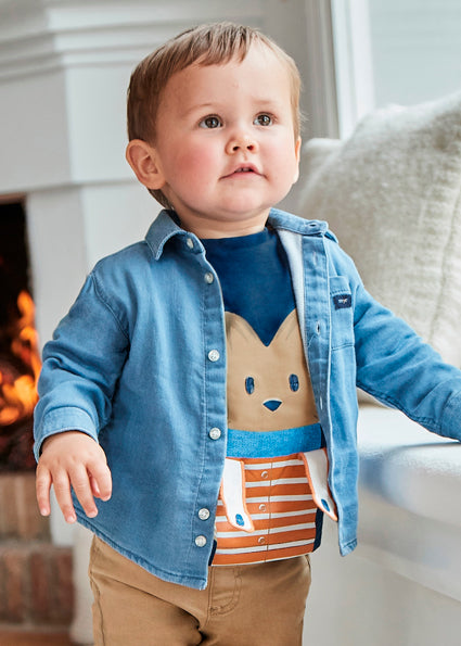 Mayoral Baby Boy Blue Fox Interactive Top 2018