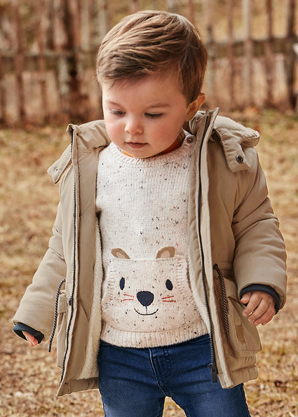 Mayoral Baby Boy Stone Knitted Sweater 2319