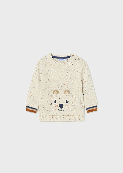 Mayoral Baby Boy Stone Knitted Sweater 2319