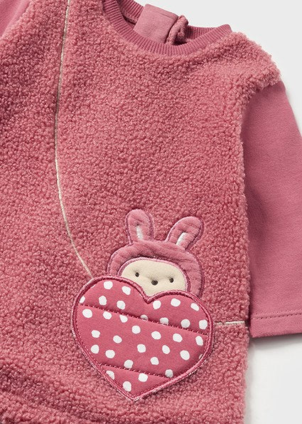 Mayoral Baby Girl Teddy Bear Dress & Headband 2844