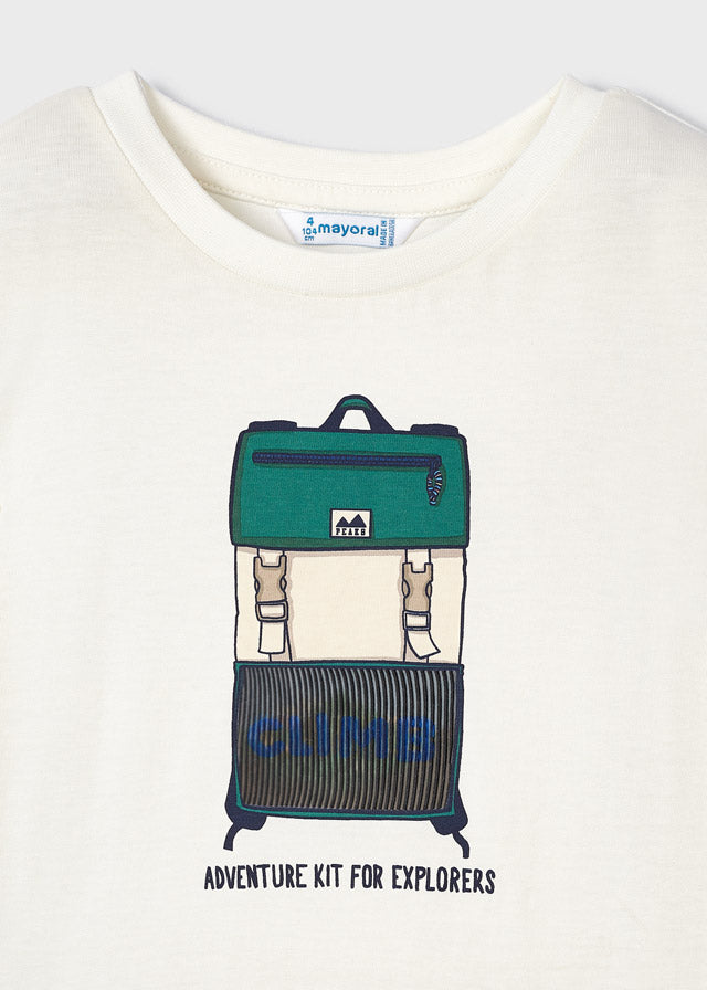 Mayoral Boy Backpack Long Sleeved Top 4028