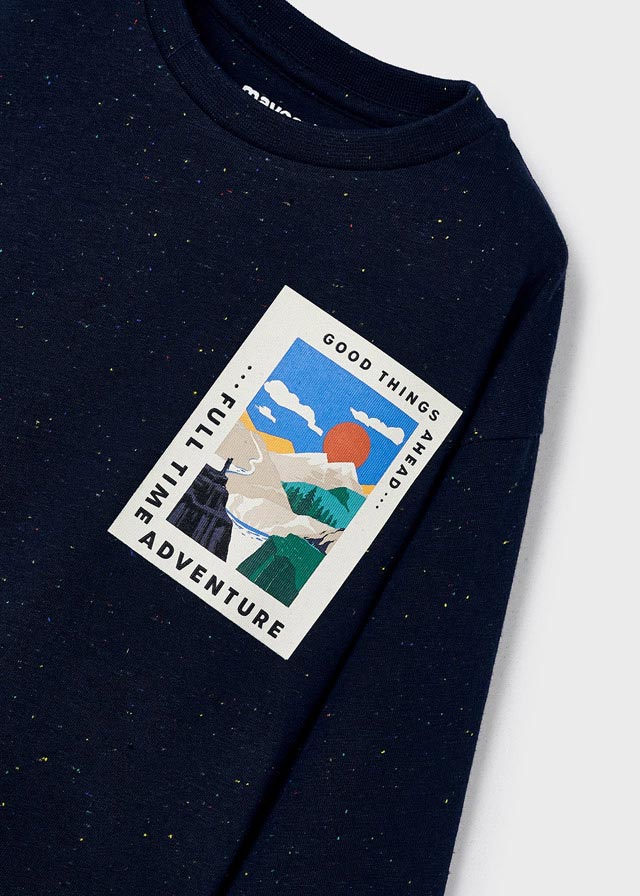 Mayoral Boy Blue Long Sleeved Top 4035