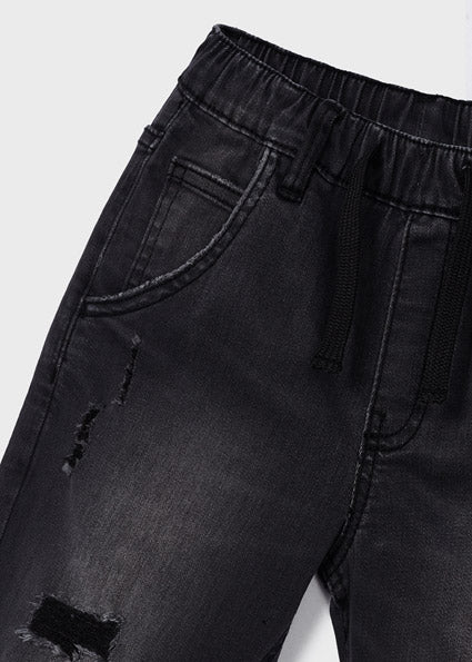 Mayoral Boy Dark Grey Ripped Cargo Jeans 4513