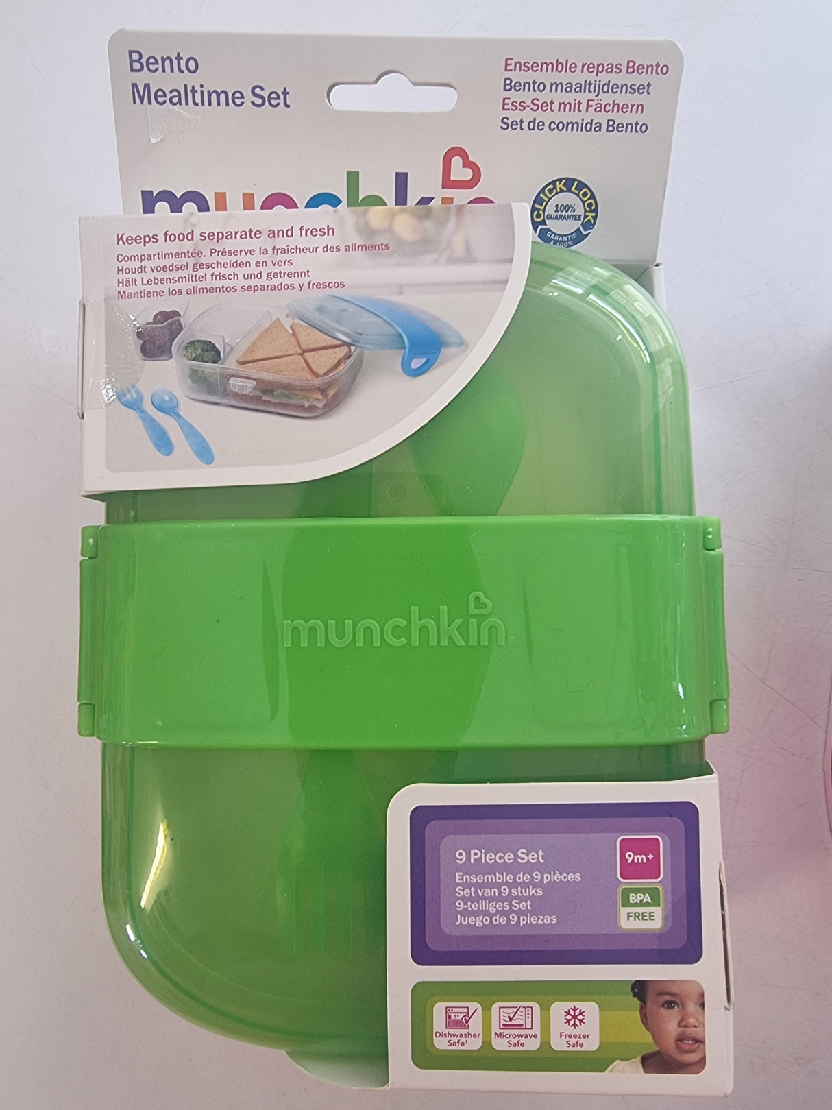 Munchkin Bento Mealtime Set green