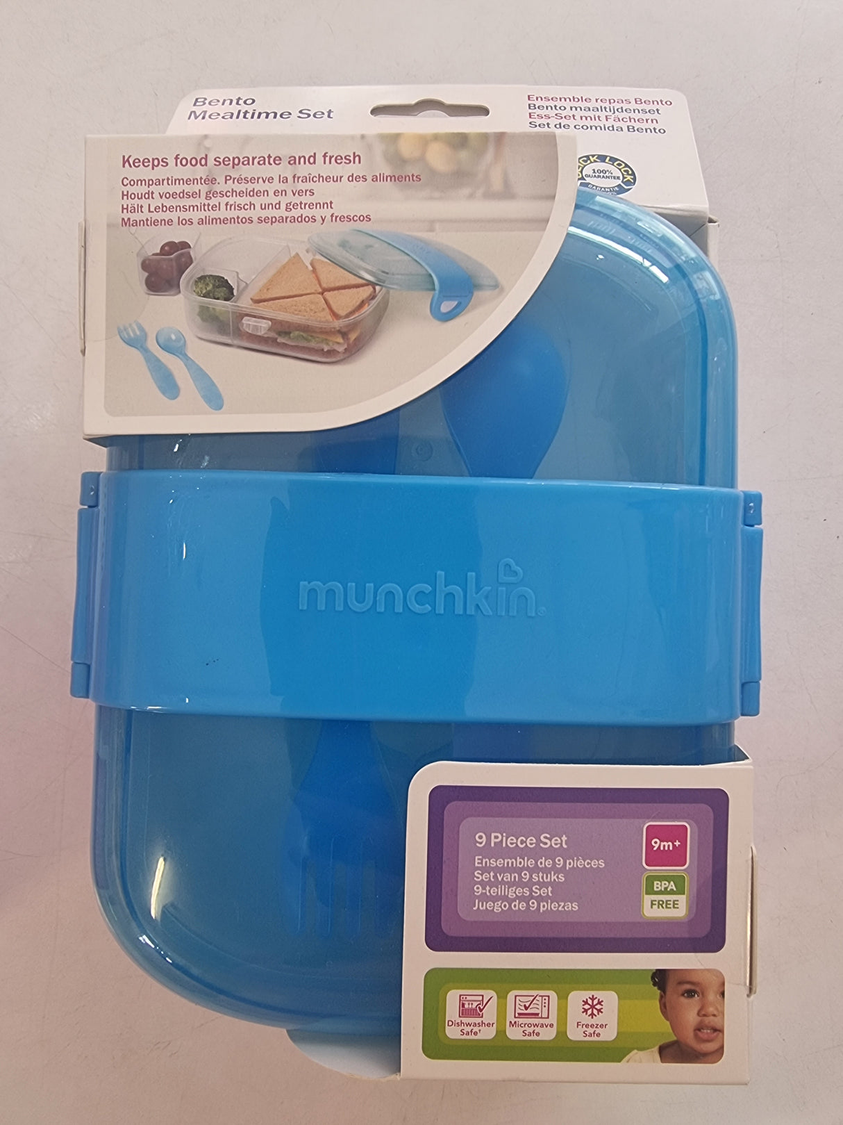 Munchkin Bento Mealtime Set Blue