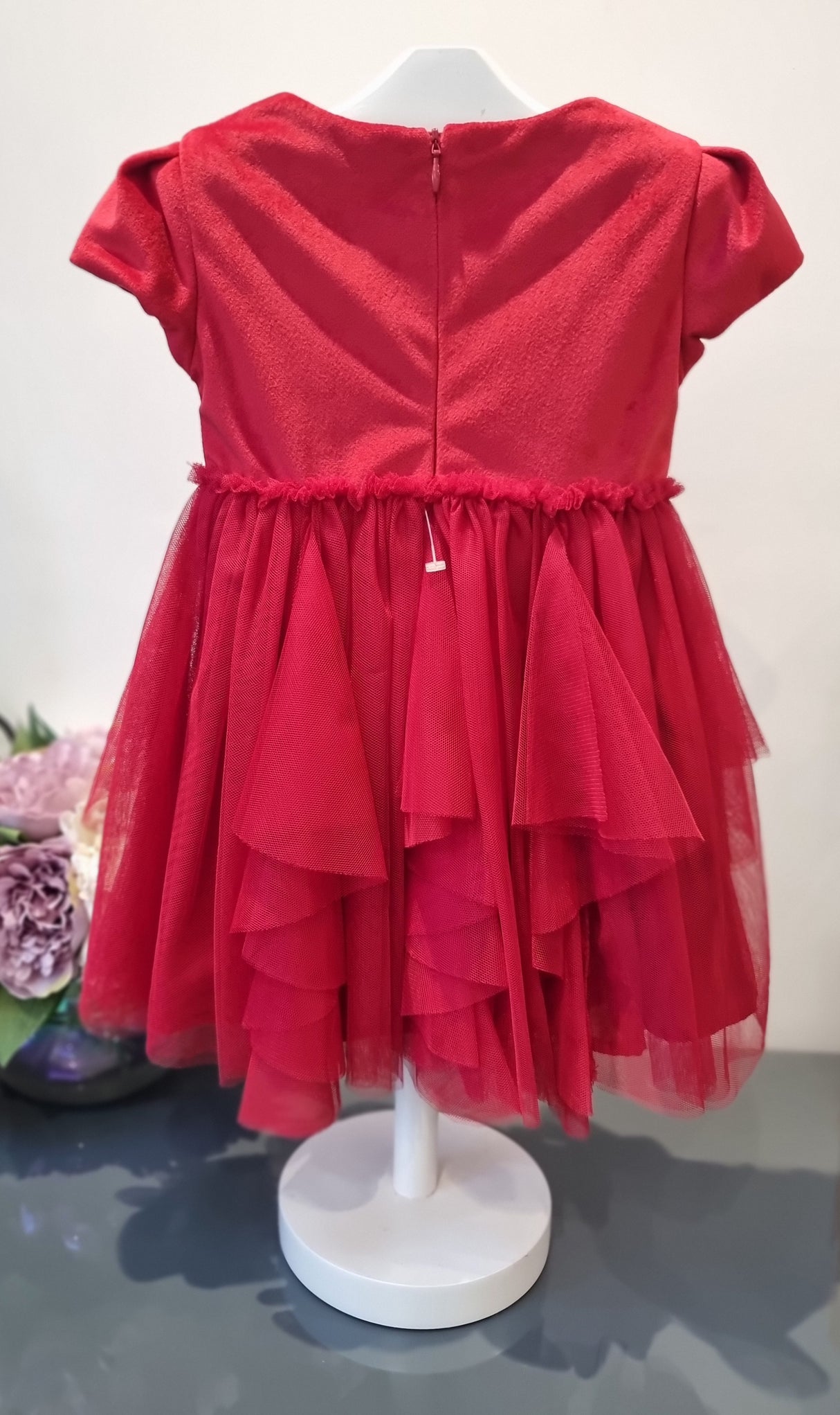 Mayoral Age 2yr Red Tulle Dress