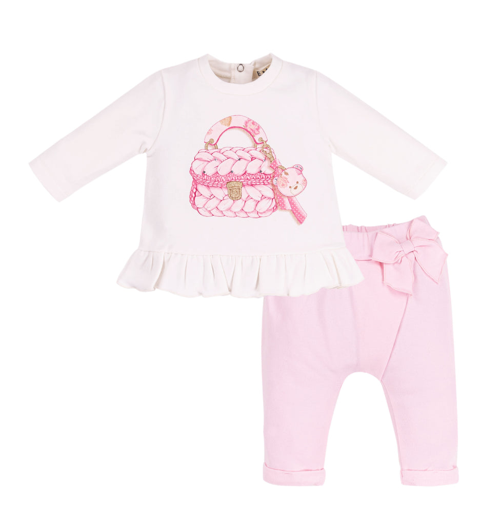 EMC AW23 Baby Girls Pink Fleece Set 3335