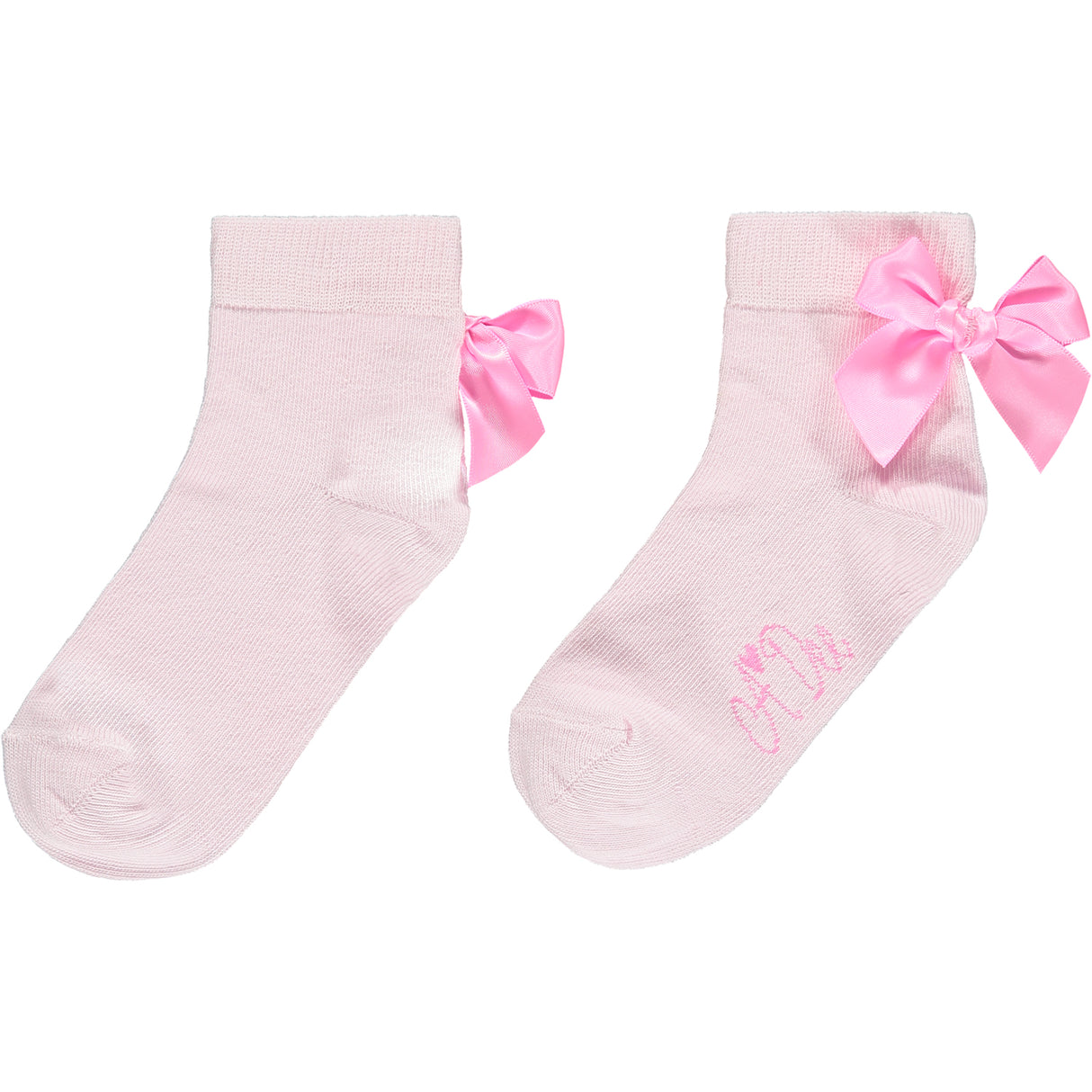 A Dee Alaia Pink Bow Ankle Socks 1905