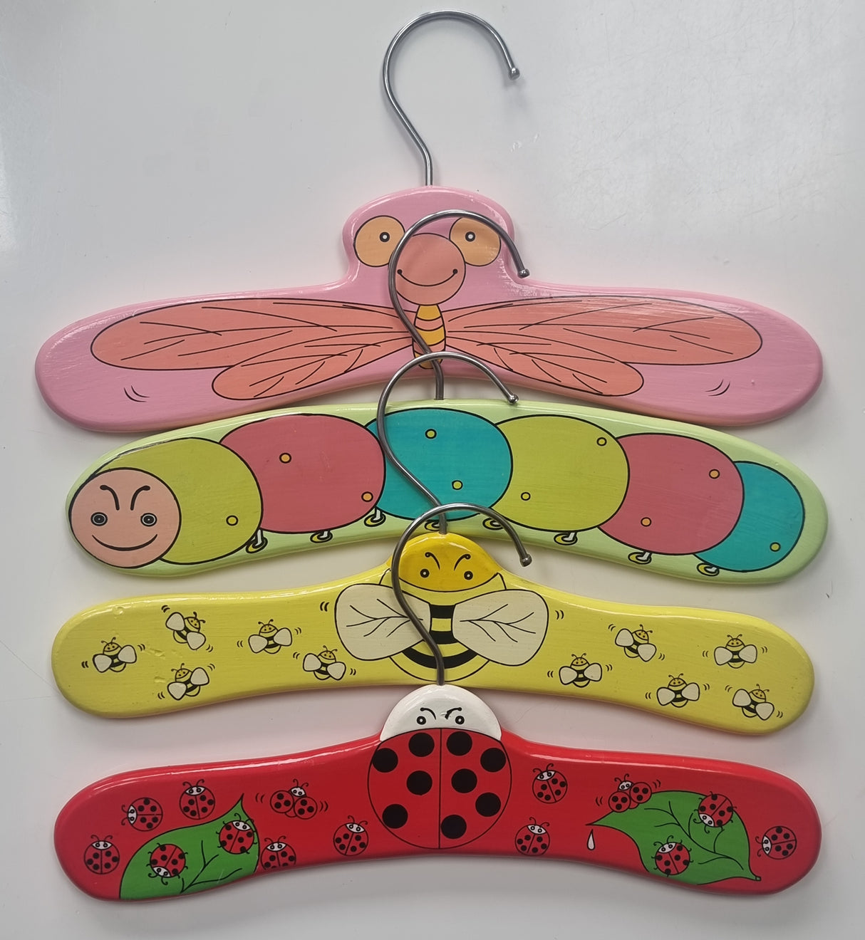 Teamson Hand Painted Bug Wooden Children's hangars