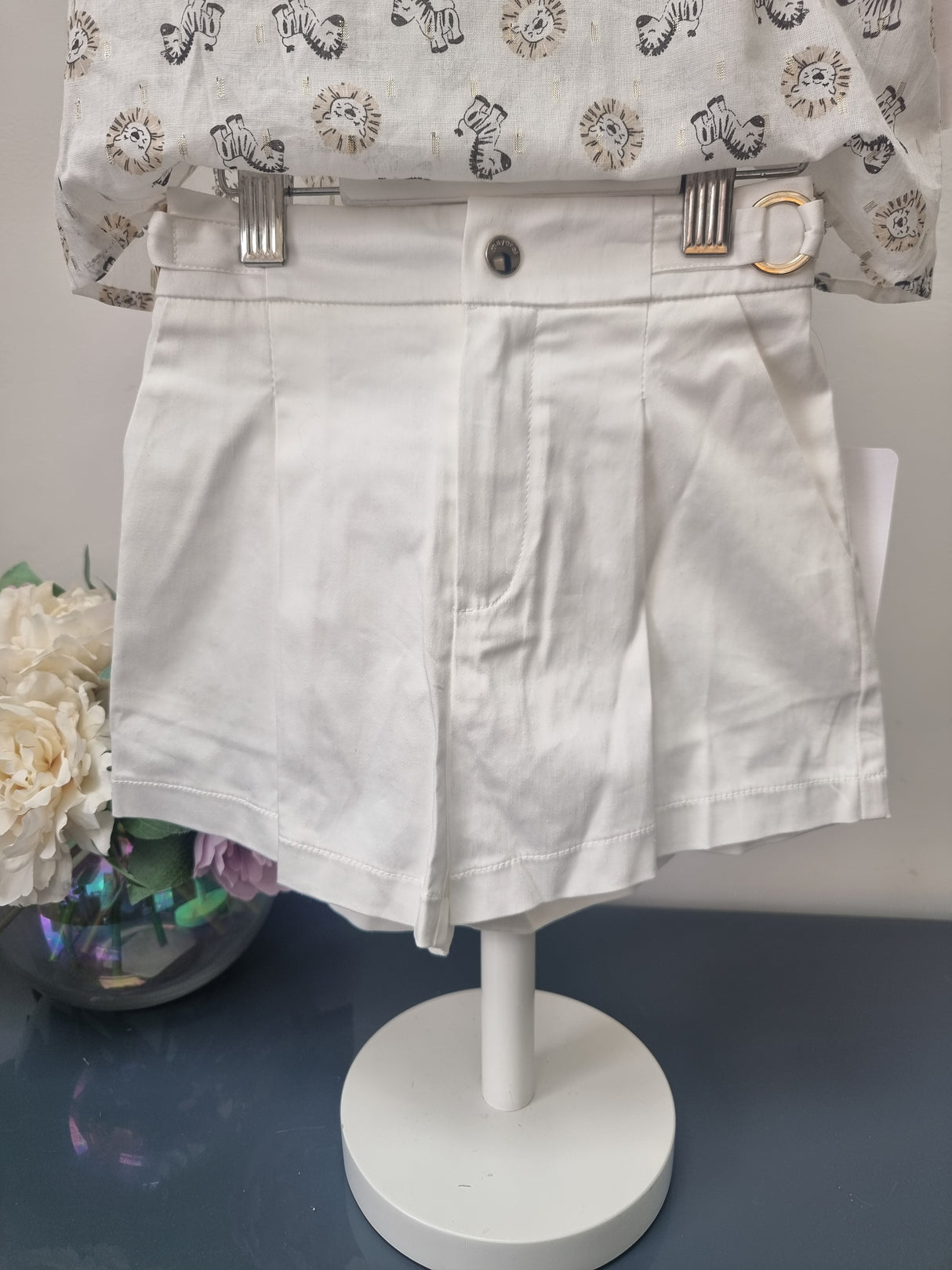 Mayoral Age 4yr Sample animal print top & shorts set