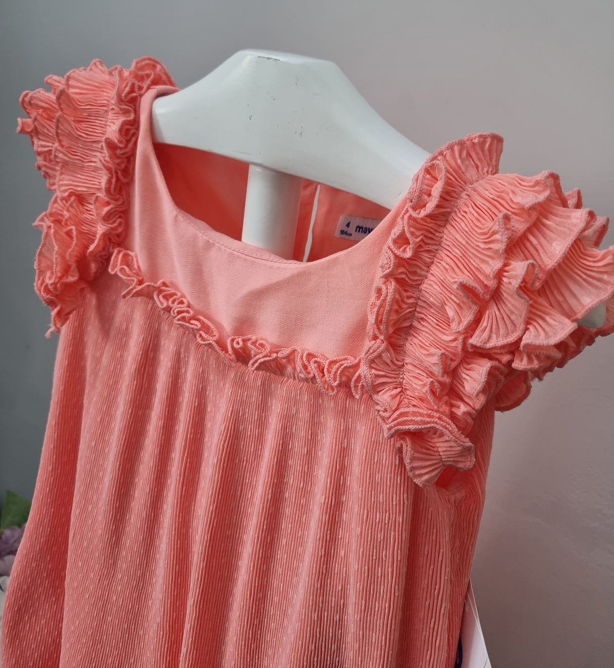 Mayoral Age 4yr Sample coral dress L47