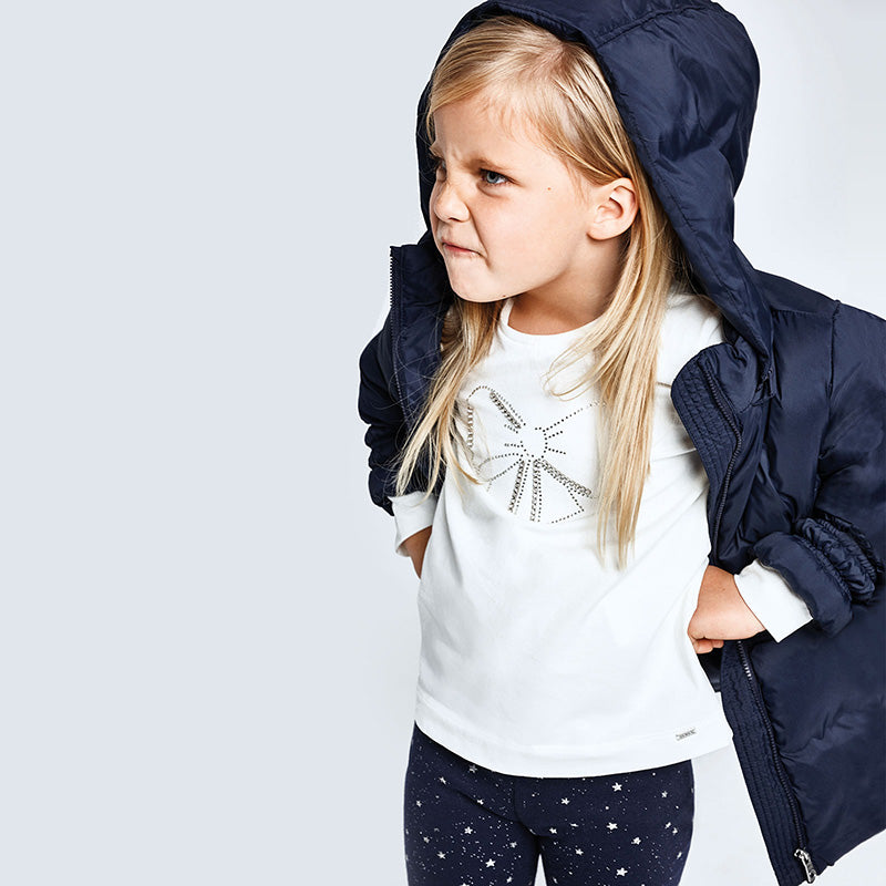 Mayoral Girl AW20 Long Sleeved Bow Top 178