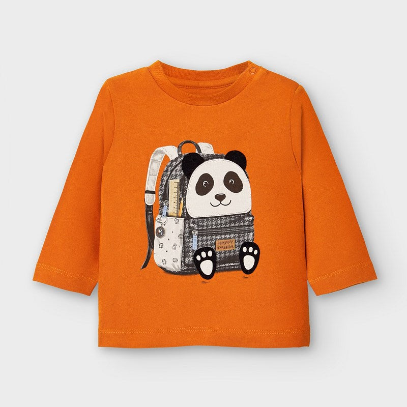 Mayoral Baby Boy AW22 Orange Panda Top 2042