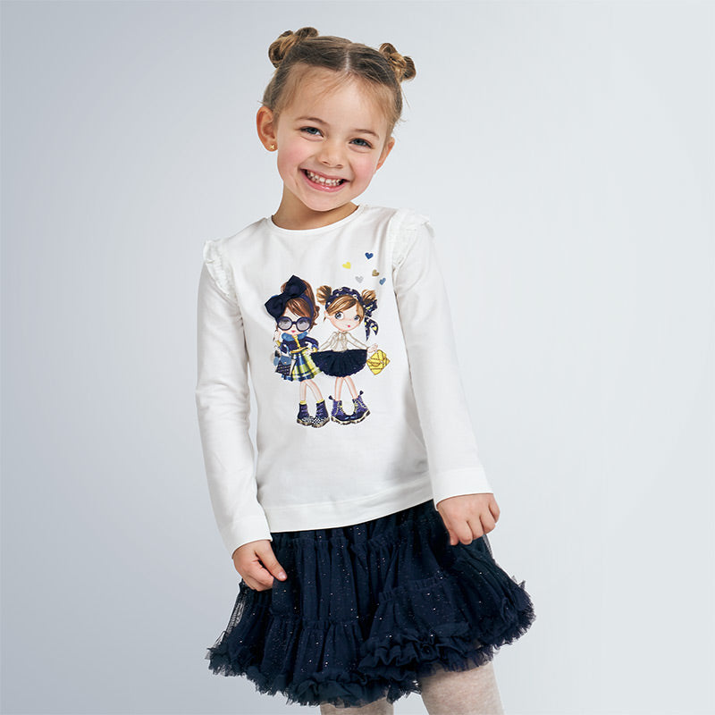 Mayoral Girl AW20 Dolls round neck top 4062