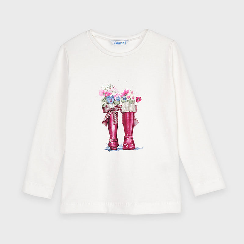 Mayoral Girl AW20 Wellington Boot Long Sleeved Top 4070