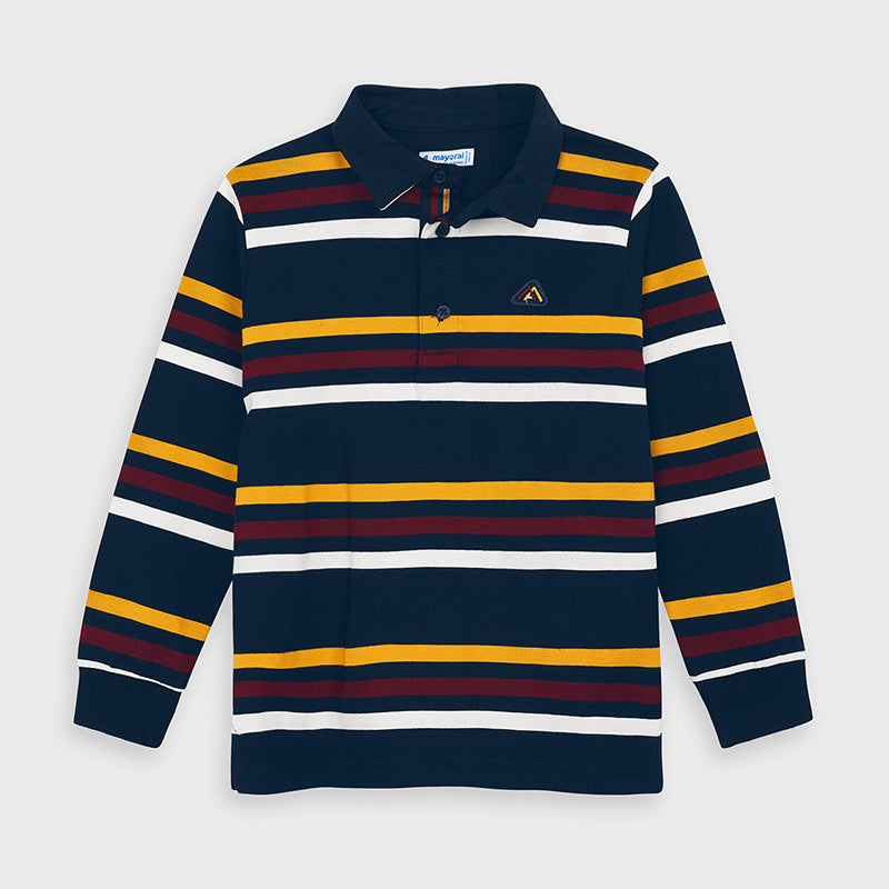 Mayoral Boy AW20 Striped Polo Top 4132