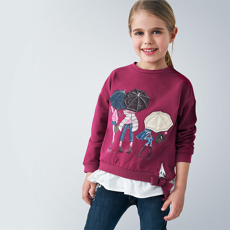 Mayoral Girl AW20 Cherry Umbrella Pullover 4401