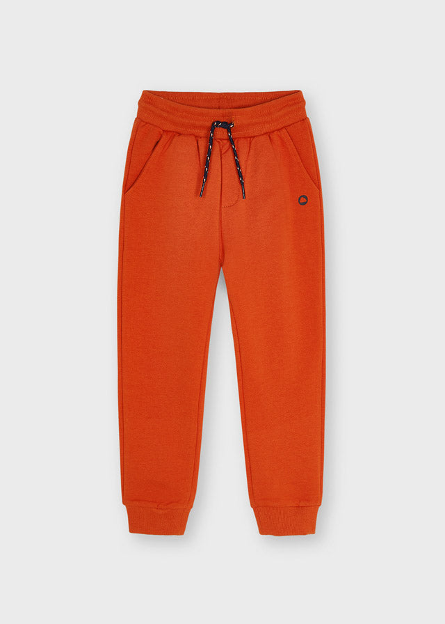 Mayoral Boy AW21 Orange Fleece Joggers 725
