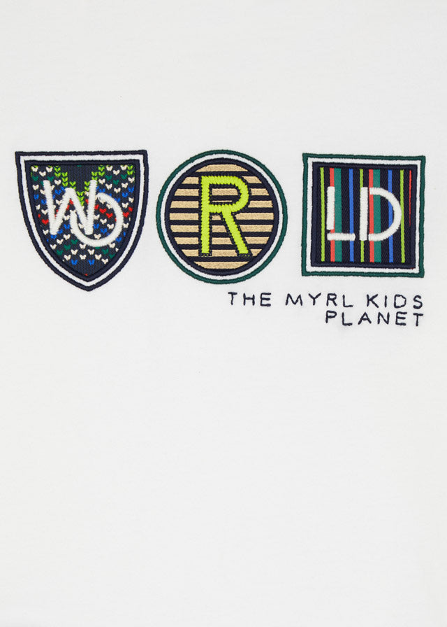 Mayoral Boy AW21 ECOFRIENDS long sleeve appliqué Top 4080