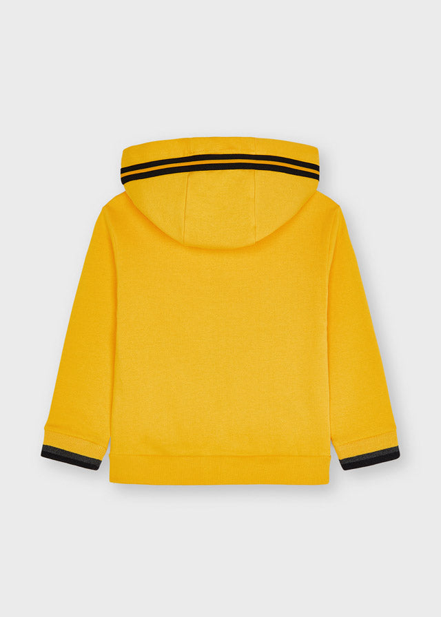 Mayoral Boy AW21 Yellow Contrast Zipper Top 4425