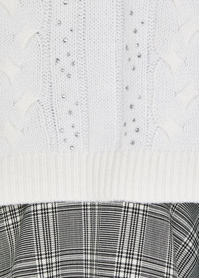 Mayoral Girl AW21 Dress with Tartan Skirt 4920