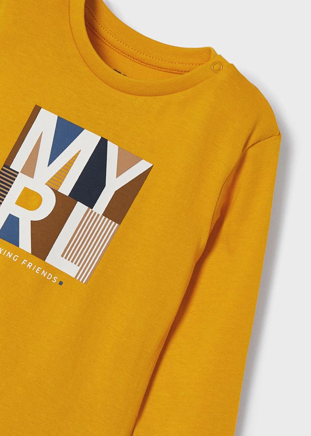 Mayoral Baby Boy Yellow Long Sleeved Top 108