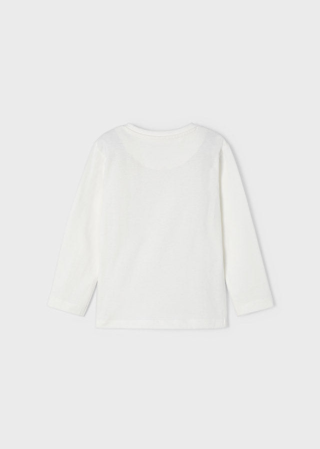 Mayoral Boy AW22 Cream Long Sleeved Top 173