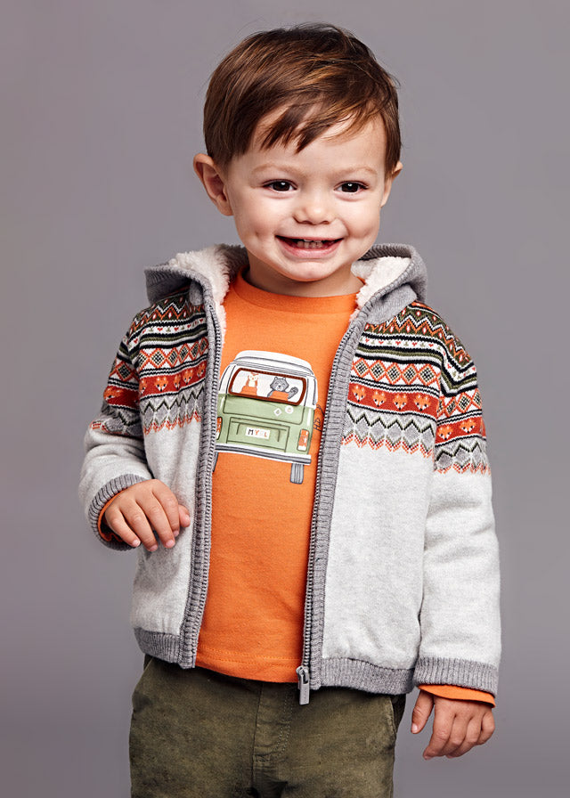Mayoral Baby Boy Orange Long Sleeved Top 2008