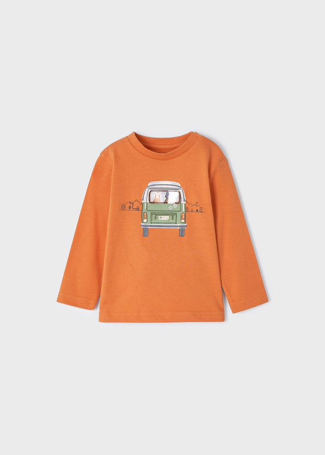 Mayoral Baby Boy Orange Long Sleeved Top 2008