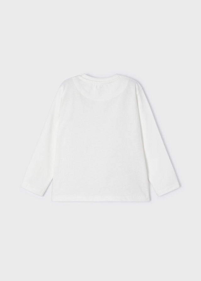 Mayoral Boy AW22 Cream Space Long Sleeved Top 4002