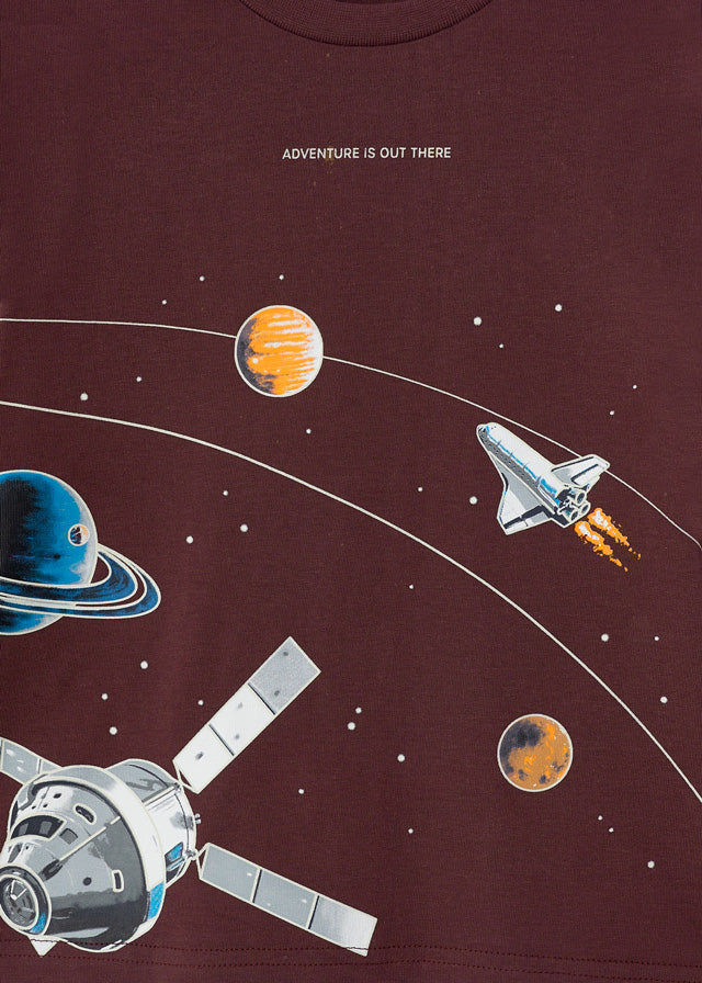 Mayoral Boy AW22 Plum Glow in the Dark Space Long Sleeved Top 4004