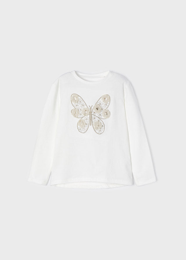 Mayoral Girl AW22 Butterfly Top & Plaid Set 4093/4211