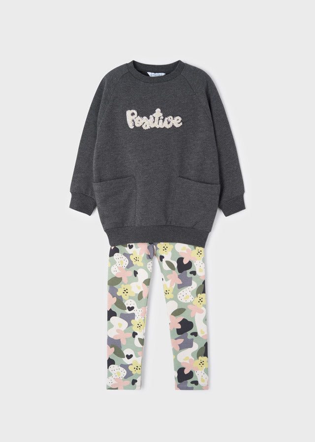 Mayoral Girl AW22 Mint Print Legging Set 4771