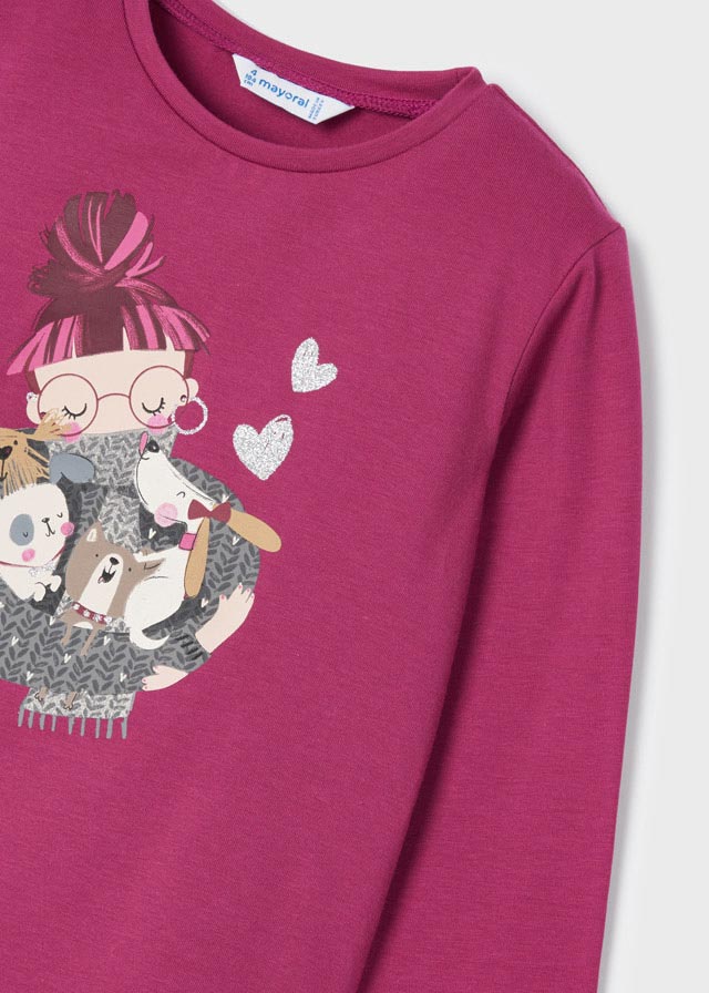 Mayoral Girl AW22 Raspberry Legging Set 4777