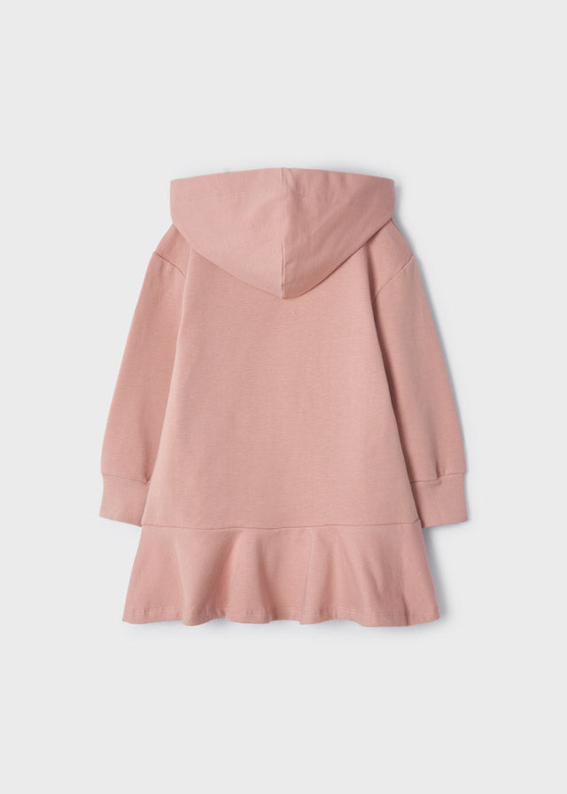 Mayoral Girl AW22 Pink Hooded Dress 4967