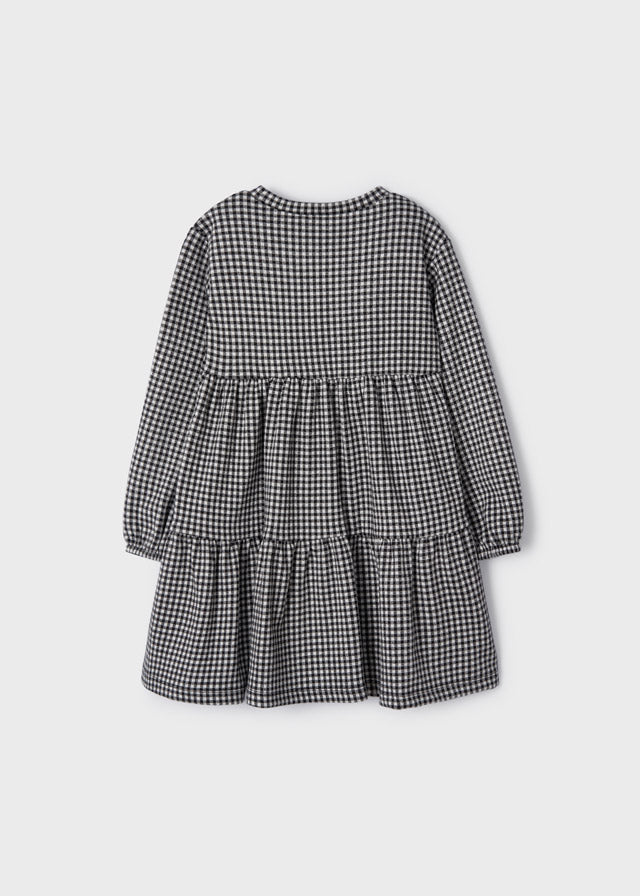 Mayoral Girl AW22 Black Gingham Dress & Bag 4968