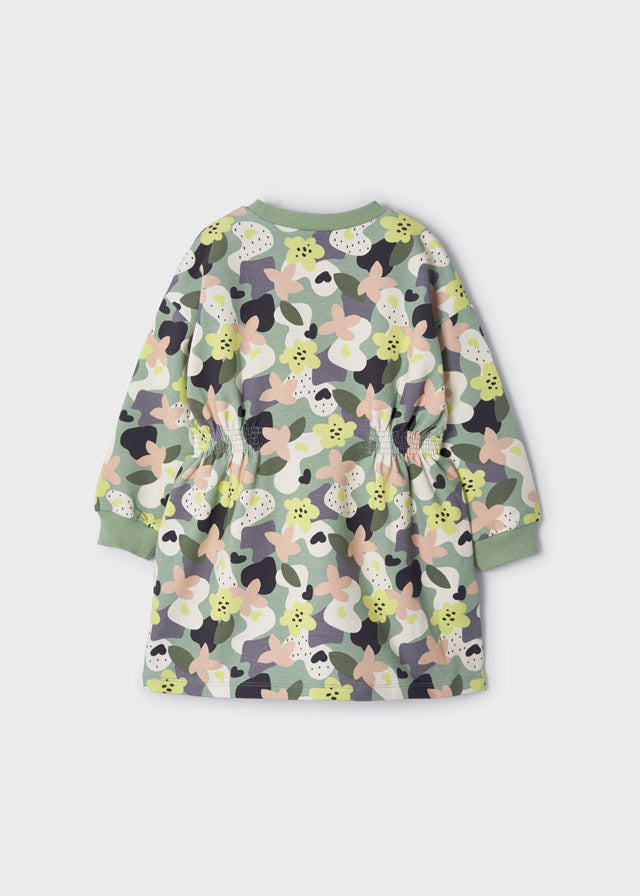 Mayoral Girl AW22 Mint Print Dress 4974