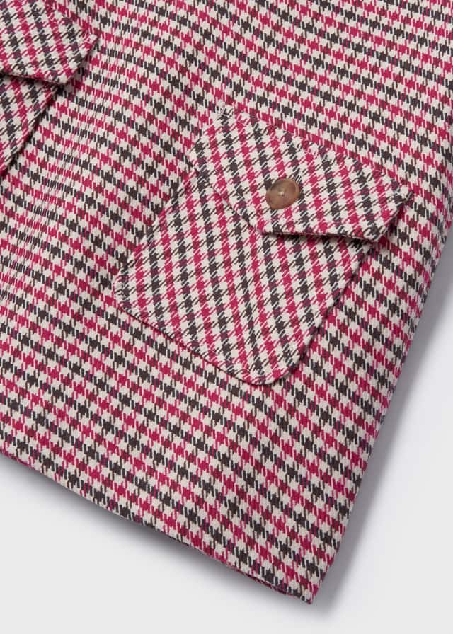 Mayoral Girl AW22 Raspberry Check Dress & Top 4982