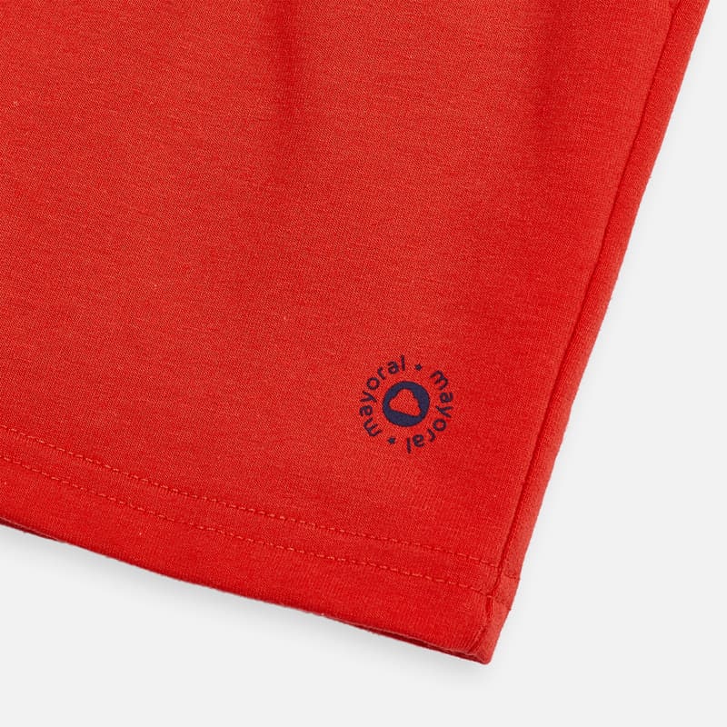 Mayoral Boy SS20 Fleece Shorts Red 611