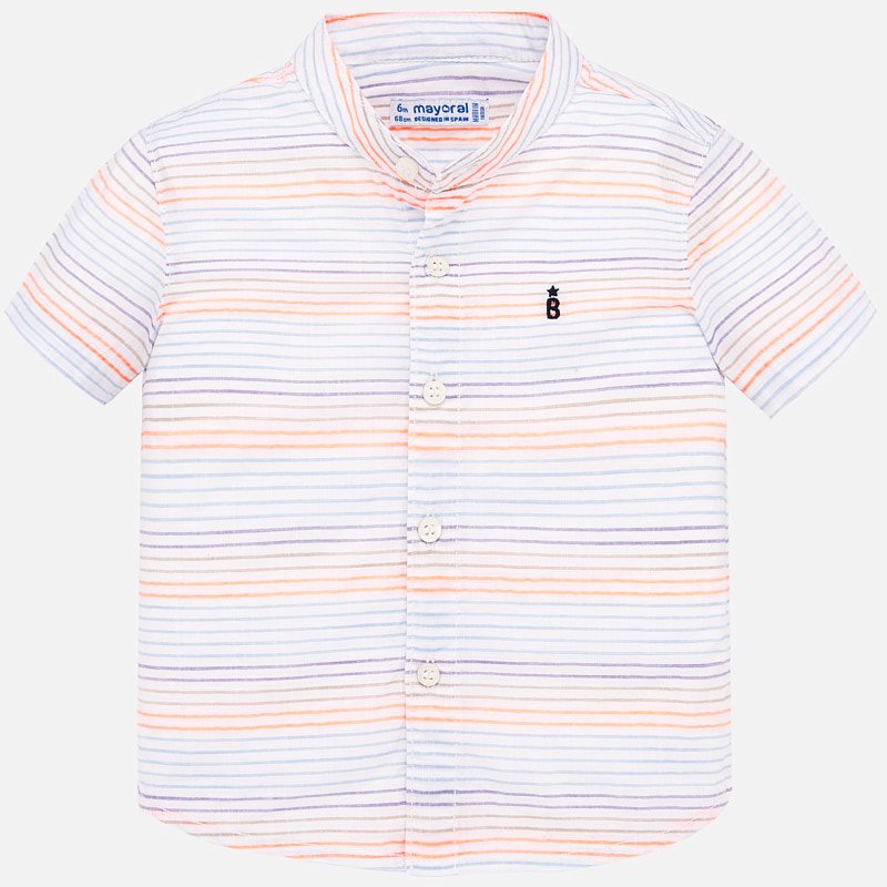 Mayoral Baby Boy Short Sleeved Shirt with mandarin collar 1161