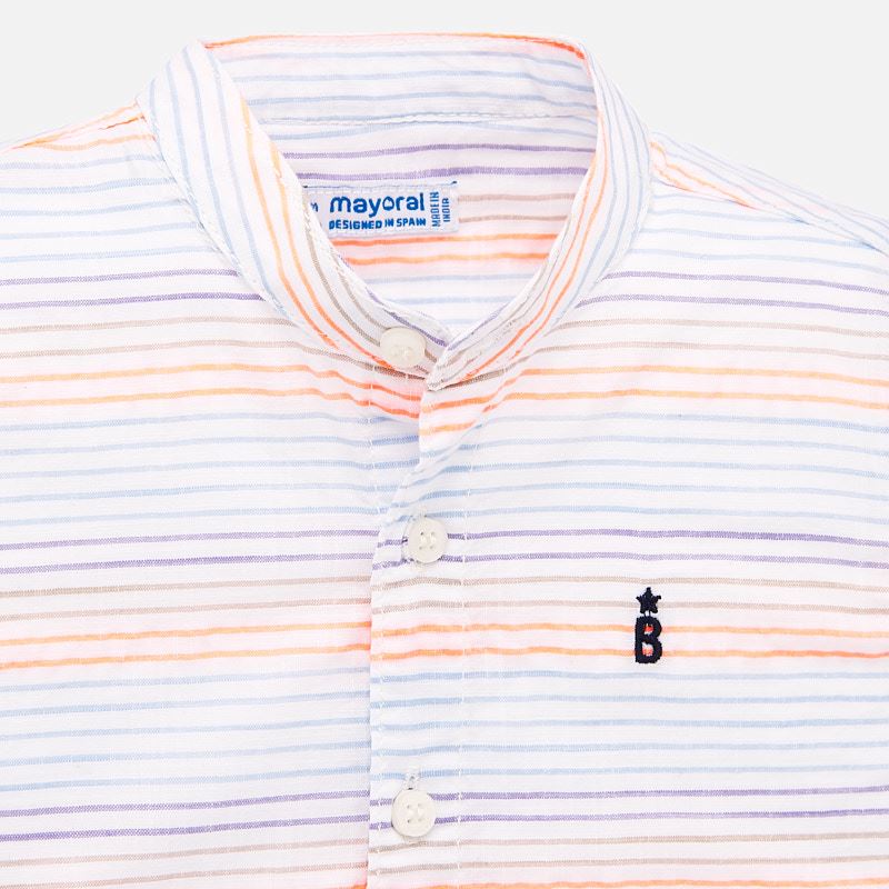 Mayoral Baby Boy Short Sleeved Shirt with mandarin collar 1161