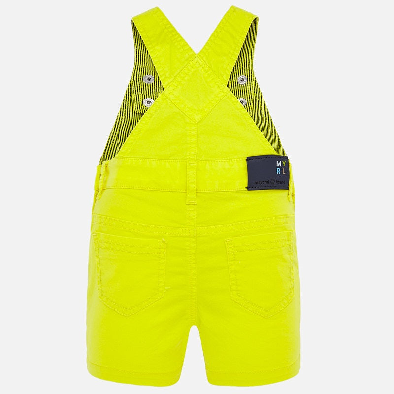 Mayoral Baby Boy Twill Short Dungarees Yellow 1687