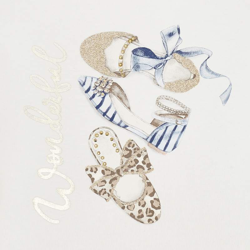 Mayoral Girl SS20 Short sleeved bow print t-shirt 3010