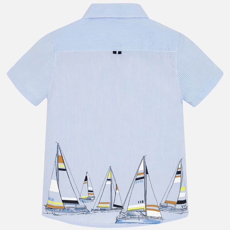 Mayoral Boy SS20 Short sleeved shirt with Boat design 3165