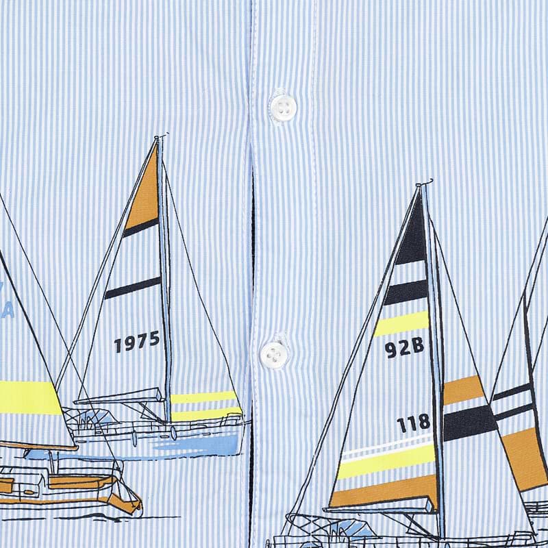 Mayoral Boy SS20 Short sleeved shirt with Boat design 3165