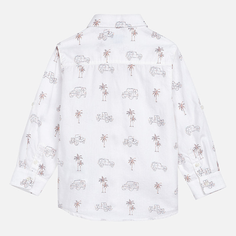 Mayoral Boy SS20 Long sleeved patterned shirt 3175