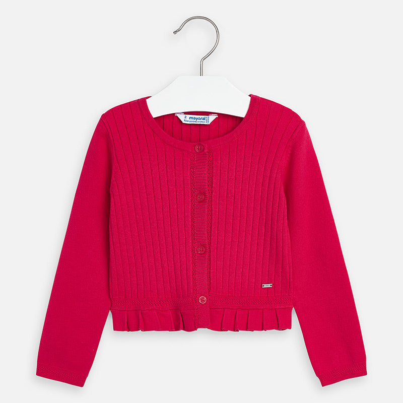 Mayoral Girl SS20 Pink Cardigan 3320