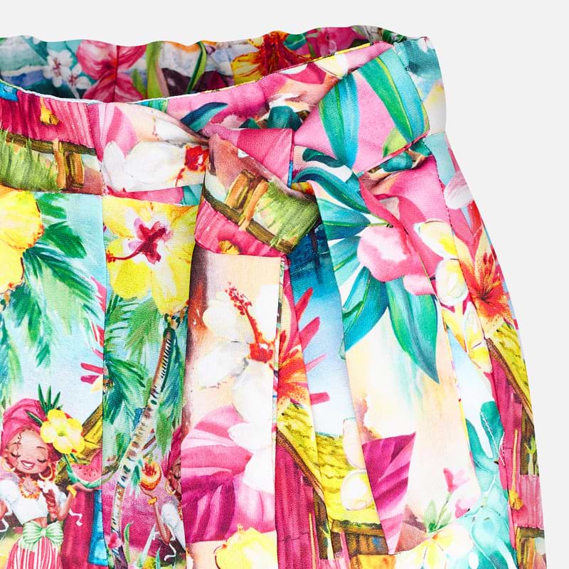 Mayoral Girl SS20 Hawaiian Printed Trousers 3544