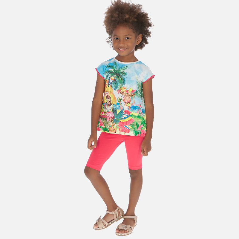 Mayoral Girl SS20 Tropical Legging Set 3547